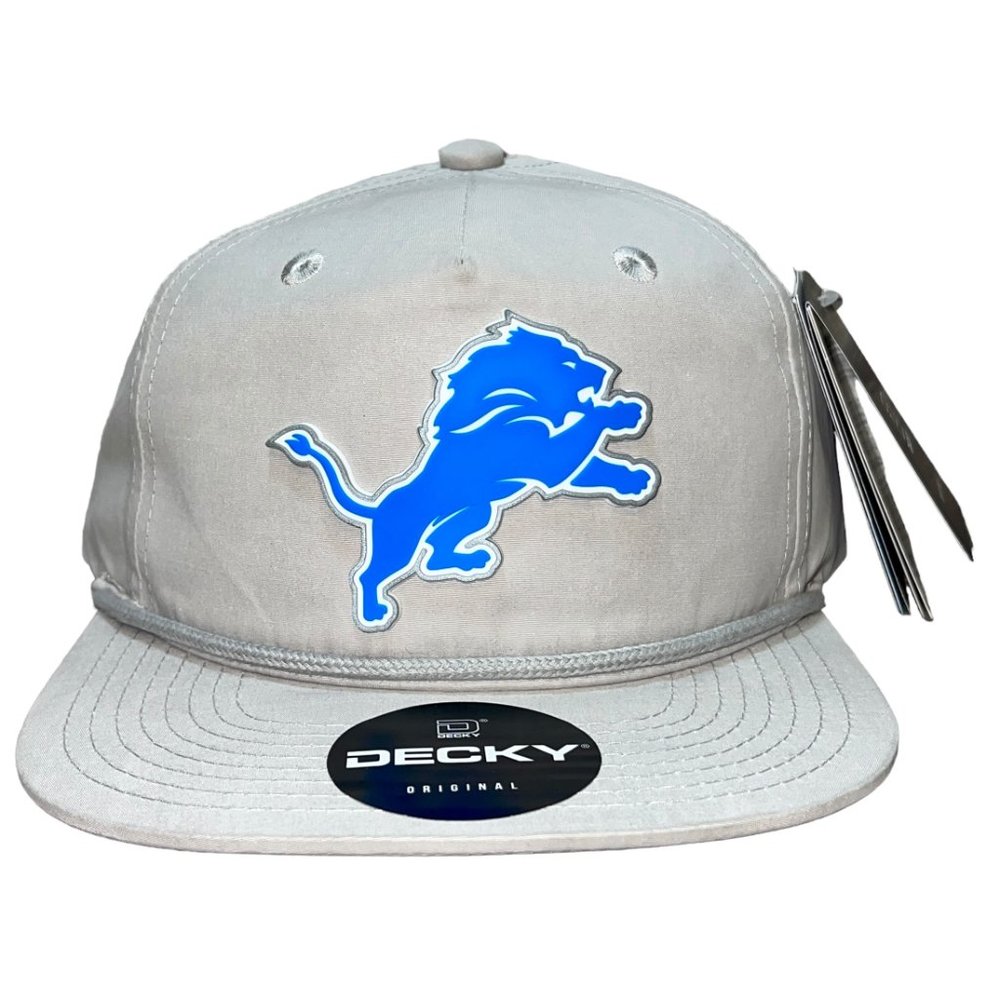 Detroit Lions 3D Classic Rope Hat- Grey